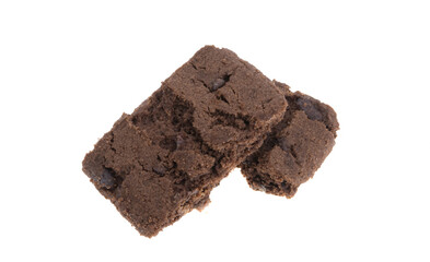 american brownie pie isolated