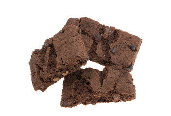 american brownie pie isolated