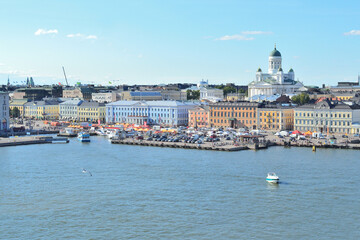 View of Helsinki from the sea