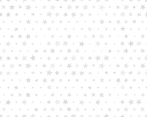 Seamless pattern with gray stars on a white background	