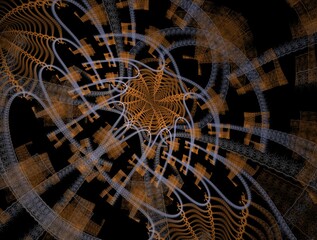 Imaginatory fractal abstract background Image