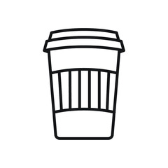mug glass Icon in trendy flat style