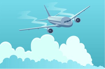 airplane in the sky