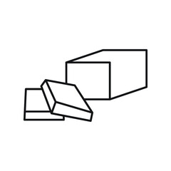 Butter icon line symbol. Premium quality isolated margarine element in trendy style