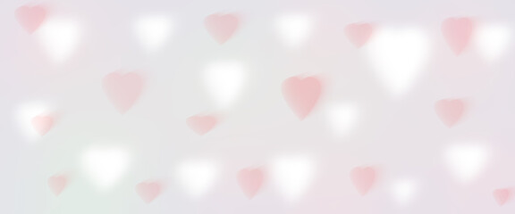 colorful abstract background with hearts