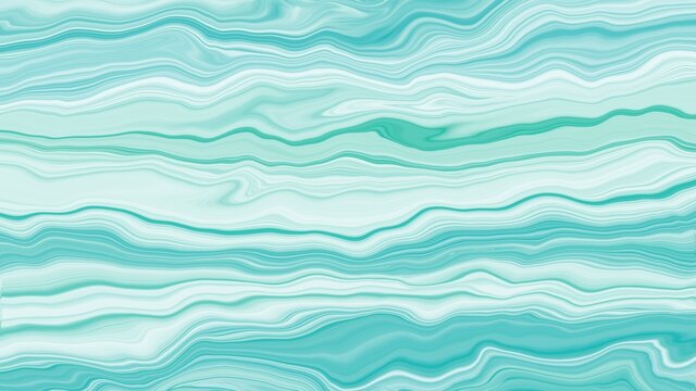 Light green liquify background. Waves wallpaper in mint color. © Clip Arts Fusion 