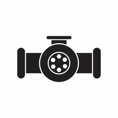 Pipe with valve icon.
