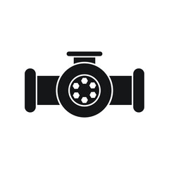 Pipe with valve icon.