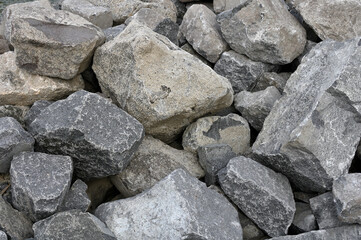 Pile of grey rocks