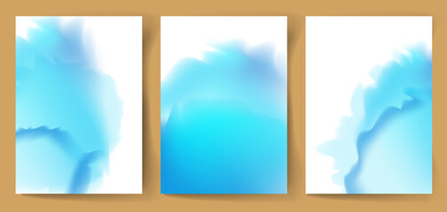 A set of watercolor backgrounds