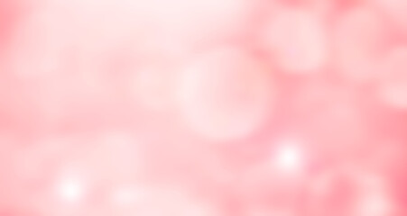 Abstract pink background  with bokeh lights.  Valentine's day or Mother's day concept.  Empty space for text