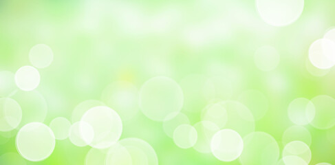 Obraz premium Abstract blurred green bokeh background. Natural soft colours.