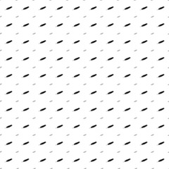 Square seamless background pattern from geometric shapes are different sizes and opacity. The pattern is evenly filled with big black feather symbols. Vector illustration on white background