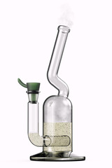 3d render of a bong isolated on white background