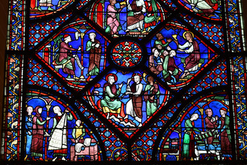 vitrail de la cathédrale de Chartres