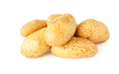 Potatoes isolated on a white background