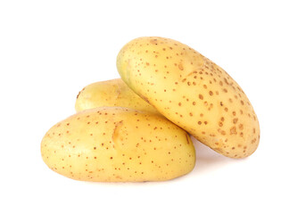 Potatoes isolated on a white background