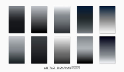 Obraz premium simple soft modern black and white dark gradient monochrome color background for wallpaper, template, cover, card, screen, texture, label, banner etc. dark night theme vector design.