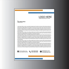 Obraz premium A4 Vector Template Letterhead Design