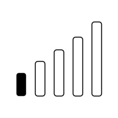 Minimal black and white icon design for your app, website, layout. Isolated image. Vector illustration.