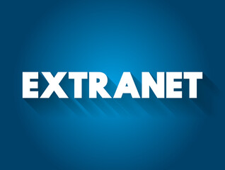 Extranet text quote, concept background