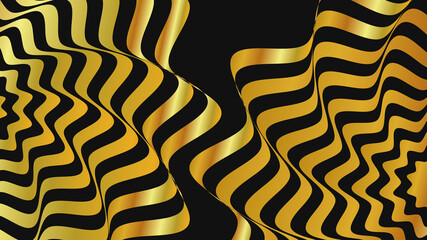 op art gold color background texture design illustration