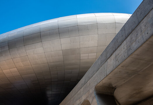 Dongdaemun Design Plaza landmark in Seoul, South Korea