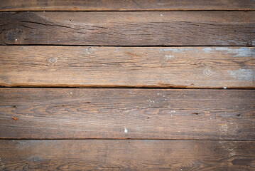 Brown wooden texture top view background.