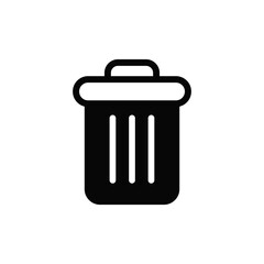 Garbage icon vector. Trash sign