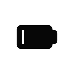 Low battery icon vector. Charge sign
