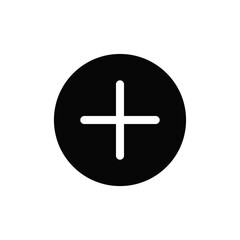 Plus icon vector. Add sign