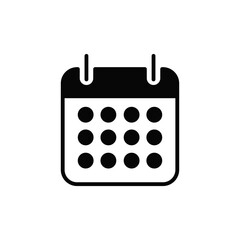 Calendar icon vector. Date sign