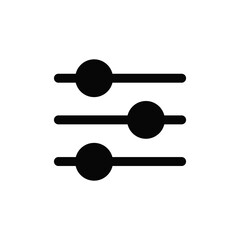 Equalizer icon vector. Equality sign