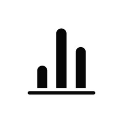 Graph icon vector. Chart sign