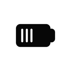 Battery icon vector. Charge sign