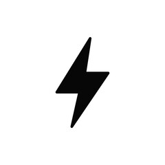 Flash icon vector. Thunder sign