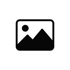 Gallery icon vector. Image sign