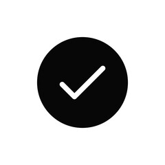 Check mark icon vector. Tick sign