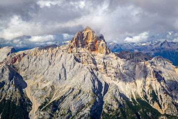 View from via ferrata Ivano Dibona, Dolomites, Italy