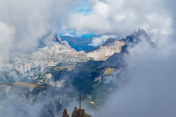 View from via ferrata Ivano Dibona, Dolomites, Italy