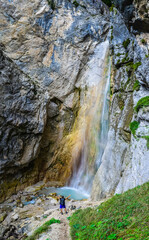 Cascata delle Pile, Dolomites, Italy