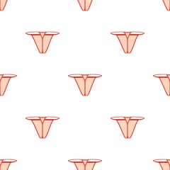 Red sexy thong panties pattern seamless background texture repeat wallpaper geometric vector