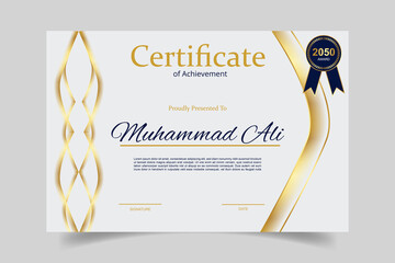 Certificate Achievement Blend Gold 2