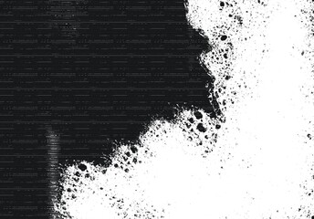 Monochrome particles abstract texture.Overlay illustration over any design to create grungy vintage effect and depth.

