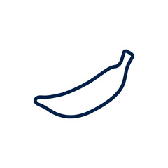 Banana icon logo template isolated on white background.