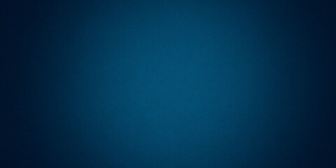 Dark blue background texture with black vignette in old vintage grunge textured border design, dark elegant teal color wall with light spotlight center