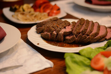 grilled beef steak