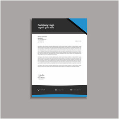 Professional Stylish Letterhead Vector Template