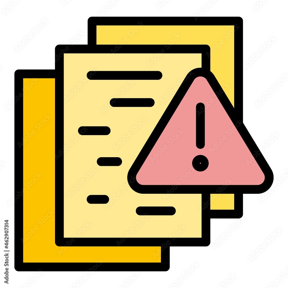 Poster cipher files icon. outline cipher files vector icon color flat isolated