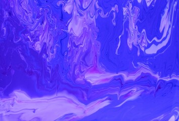 Abstract blue marble background. The lines and waves of acrylic paint create an interesting structure. Background for web design, fabric, design, laptop case.